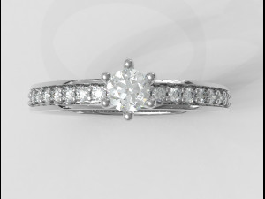 350mm Engagement Ring Modèles 3D en vedette