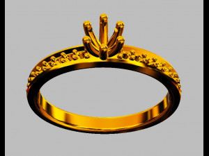 350mm Engagement Ring Modèles 3D en vedette