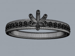 350mm Engagement Ring Modèles 3D en vedette