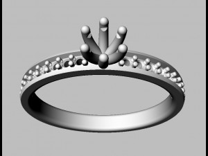 350mm Engagement Ring Modèles 3D en vedette