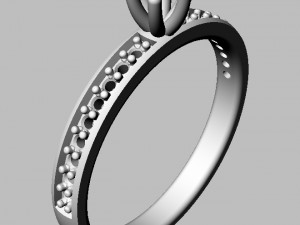 350mm Engagement Ring Modèles 3D en vedette