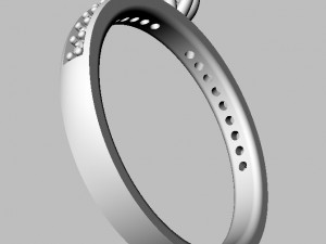350mm Engagement Ring Modèles 3D en vedette