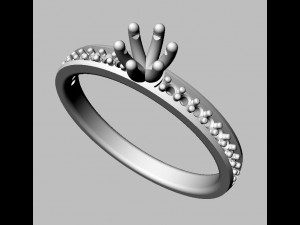 350mm Engagement Ring Modèles 3D en vedette