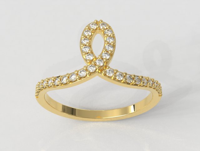 Minimalist Diamond Ring 3D Принт Модель .c4d .max .obj .3ds .fbx .stl .blend 