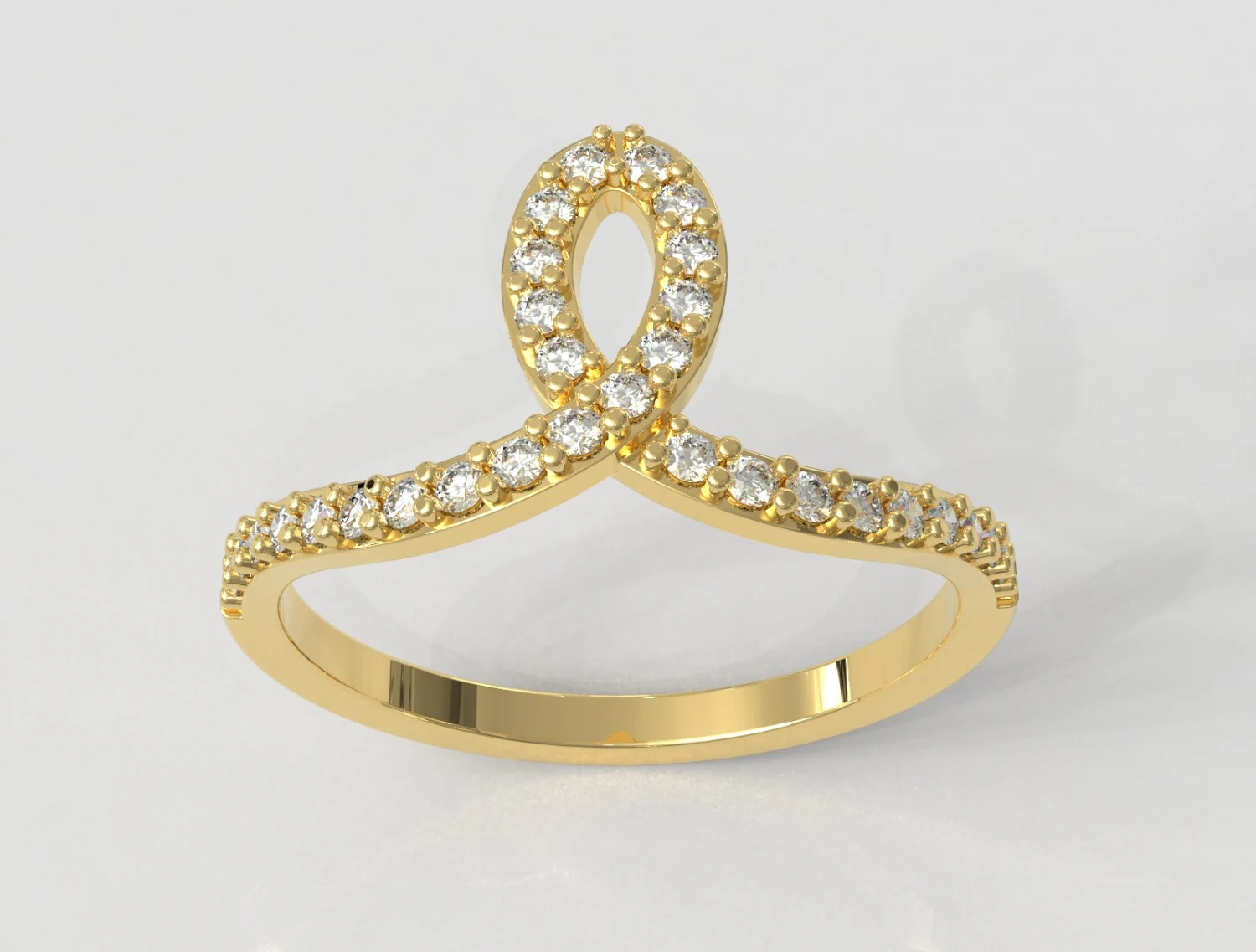 Minimalist Diamond Ring 3D Print Model .c4d .max .obj .3ds .fbx .stl .blend 
