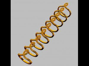 Minimalist Diamond Ring 3D Print Model