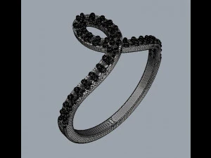 Minimalist Diamond Ring 3D Print Model