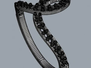 Minimalist Diamond Ring 3D Print Model