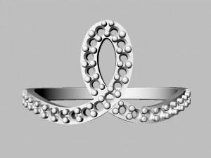 Minimalist Diamond Ring 3D Print Model