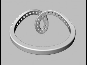 Minimalist Diamond Ring 3D Принт Модель