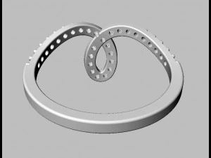 Minimalist Diamond Ring 3D Print Model