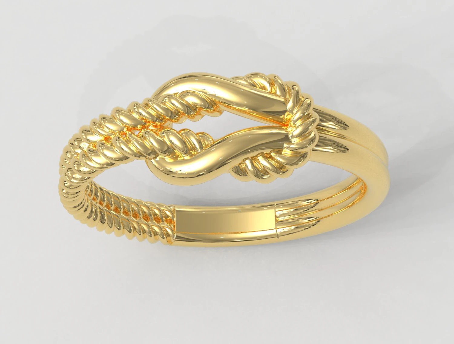 Knot Ring 3D Print Model .c4d .max .obj .3ds .fbx .stl .blend