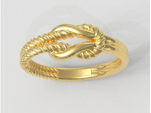 Knot Ring 3D Print Model