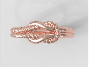 Knot Ring 3D Print Model