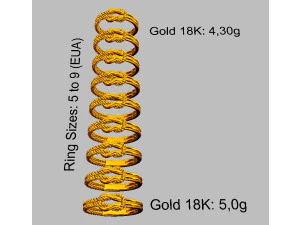 Knot Ring 3D Print Model