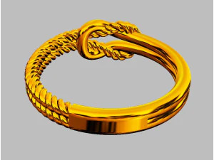 Knot Ring 3D Print Model
