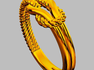 Knot Ring Modello di stampa 3D
