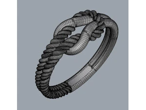 Knot Ring 3D Print Model