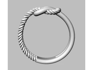 Knot Ring 3D Print Model