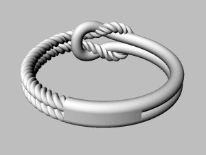 Knot Ring 3D Print Model