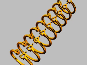 Gemstone Modern Ring 3D Print Model