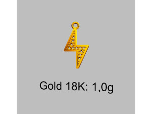 Diamond ThunderBolt Pendant 3D-printmodel
