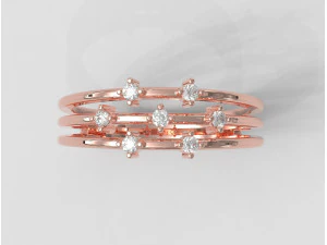 Diamond Ring 3D Print Model