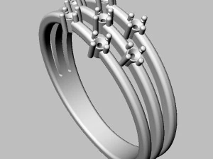 Diamond Ring 3D Print Model