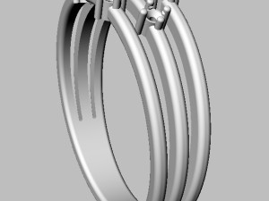 Diamond Ring 3D Print Model