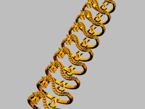 Two Stones Ring 3D Print Model