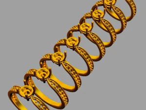 5mm Diamond Solitaire Ring 3D Print Model