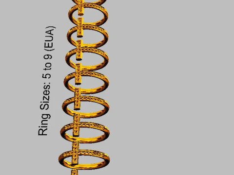 Cross Diamond Ring 3D Print Model