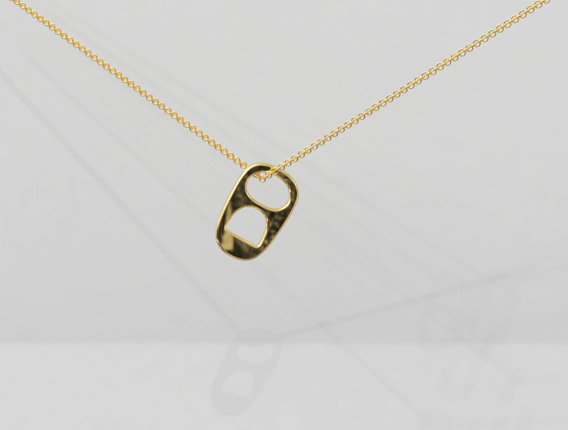 Tab Ring Pendant Modello di stampa 3D .c4d .max .obj .3ds .fbx .stl .blend