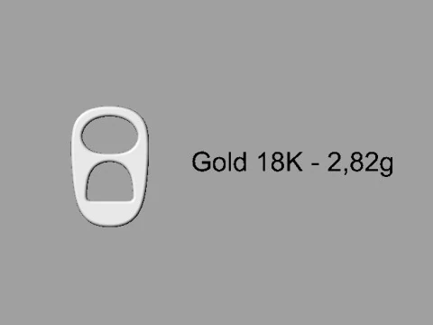 Tab Ring Pendant 3D Print Model