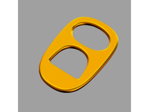 Tab Ring Pendant Modello di stampa 3D