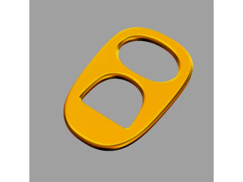 Tab Ring Pendant 3D Print Model