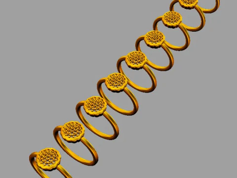 Pierścionek z brylantem z kwiatem Model do druku 3D