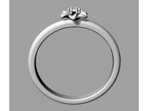 Flower Diamond Ring Modèles 3D en vedette