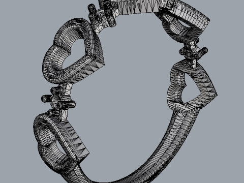 Heart Diamond Ring 3D Принт Модель