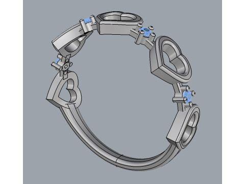 Heart Diamond Ring 3D Принт Модель