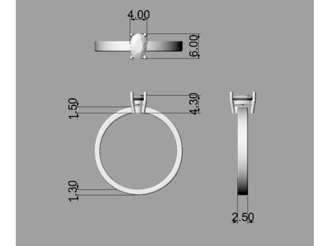 3 Classics Rings Modèles 3D en vedette
