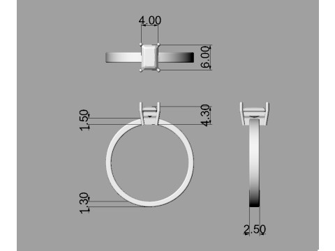 3 Classics Rings Modèles 3D en vedette