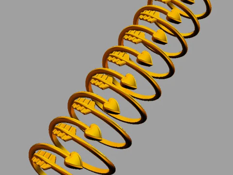 Arrow Ring 3D Print Model