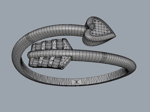 Arrow Ring 3D Print Model