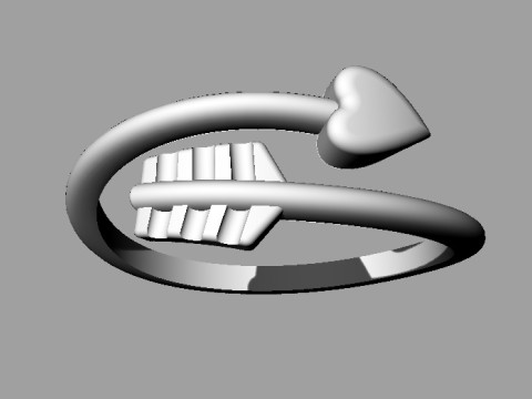 Arrow Ring 3D 프린트 모델