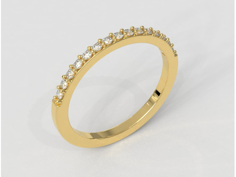 Classic Half Diamond Band 3Dプリントモデル