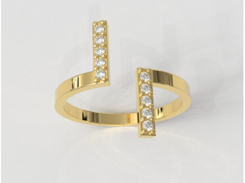 Diamond Ring 3Dプリントモデル