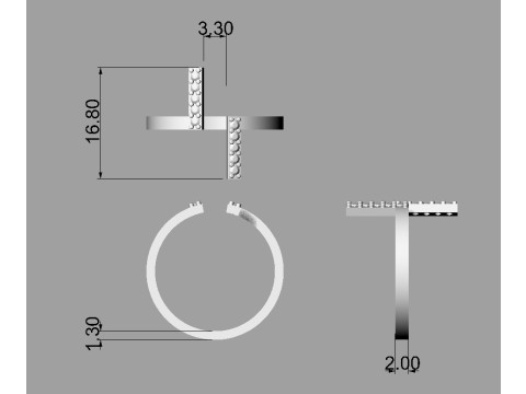 Diamond Ring Modello di stampa 3D
