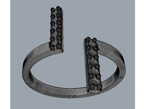 Diamond Ring 3D Print Model