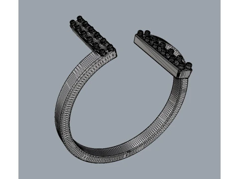 Diamond Ring 3D Print Model
